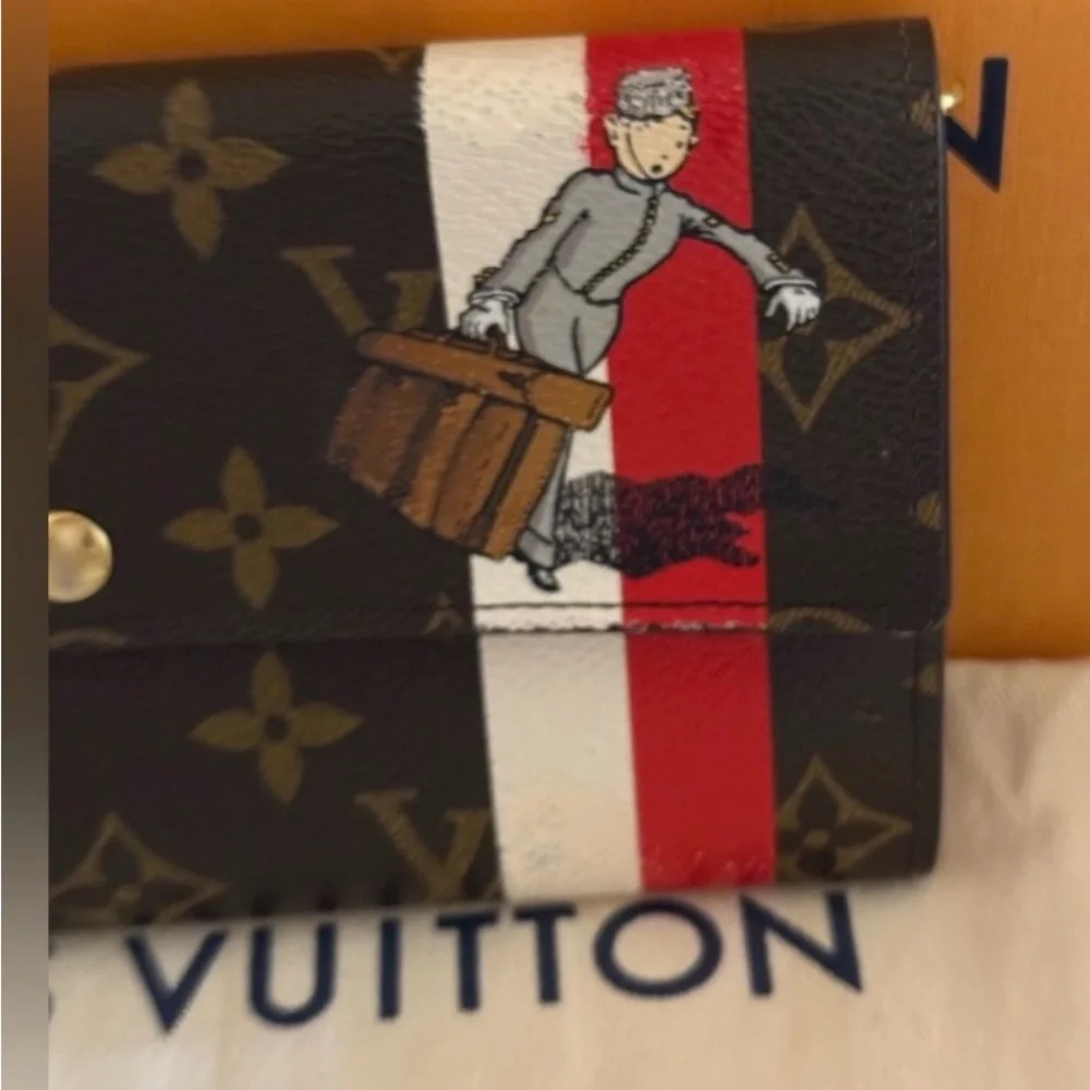Louis Vuitton Limited Edition Monogram Groom Sarah wallet
